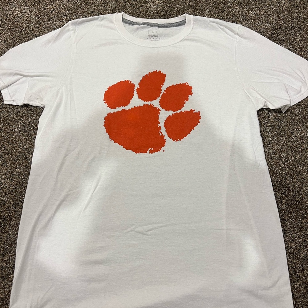 Clemson Russell Athletic Classic White T-Shirt